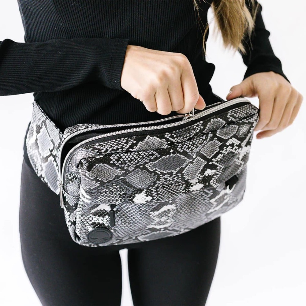 Tushbaby The Pack Crossbody in Python - Picture 3 of 14
